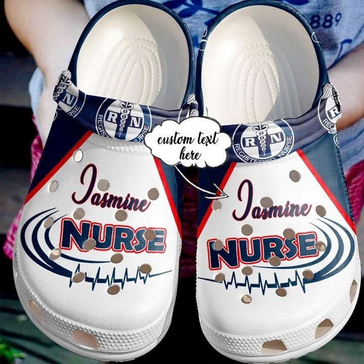Love Nurse Rn Name Doctor Best Gift For Registered Ideas Symbol clog Shoes Nurse