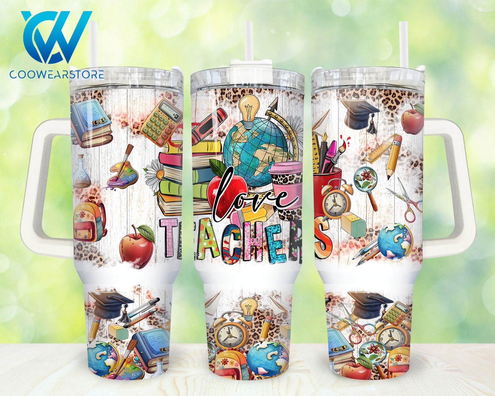 Love Teacher Custom Stanley Cup 40 oz 30 oz Tumbler With HandleTVC2301873