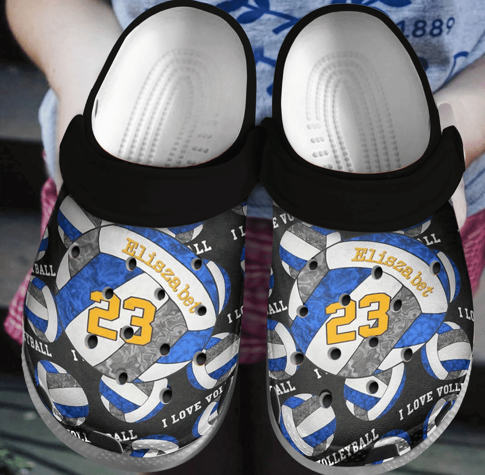 Love Volleyball Sport 3 Gift For Lover Rubber clog Shoes Comfy Footwear