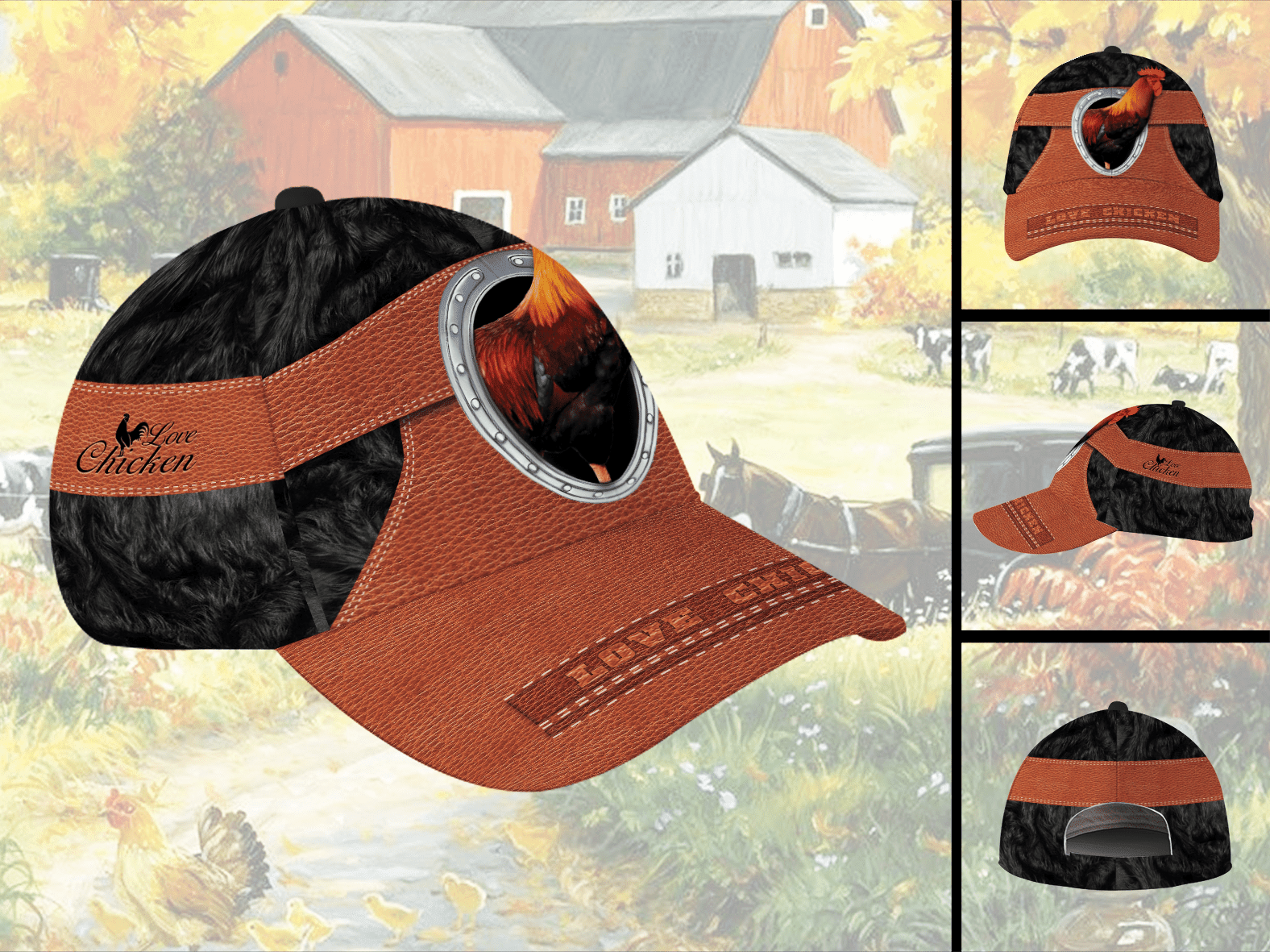LoveChicken Hat Classic Cap Trucker Hats Custom Hats Gifts For Men & Women