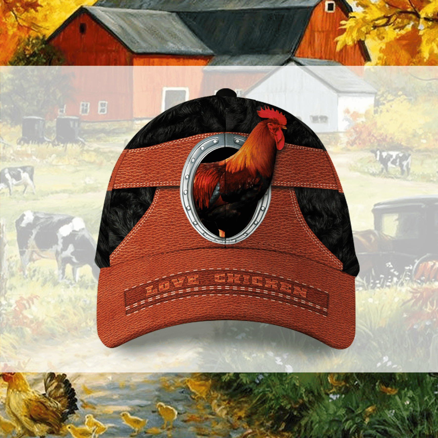 LoveChicken Hat Classic Cap Trucker Hats Custom Hats Gifts For Men & Women