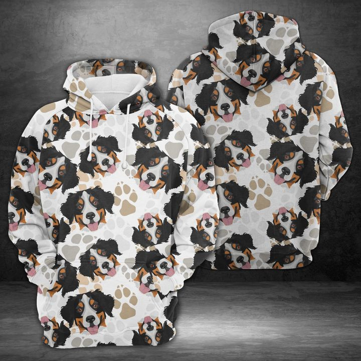 Lovely Bernese Mountain Dog 3D All Over Print Hoodie, Zip Hoodie