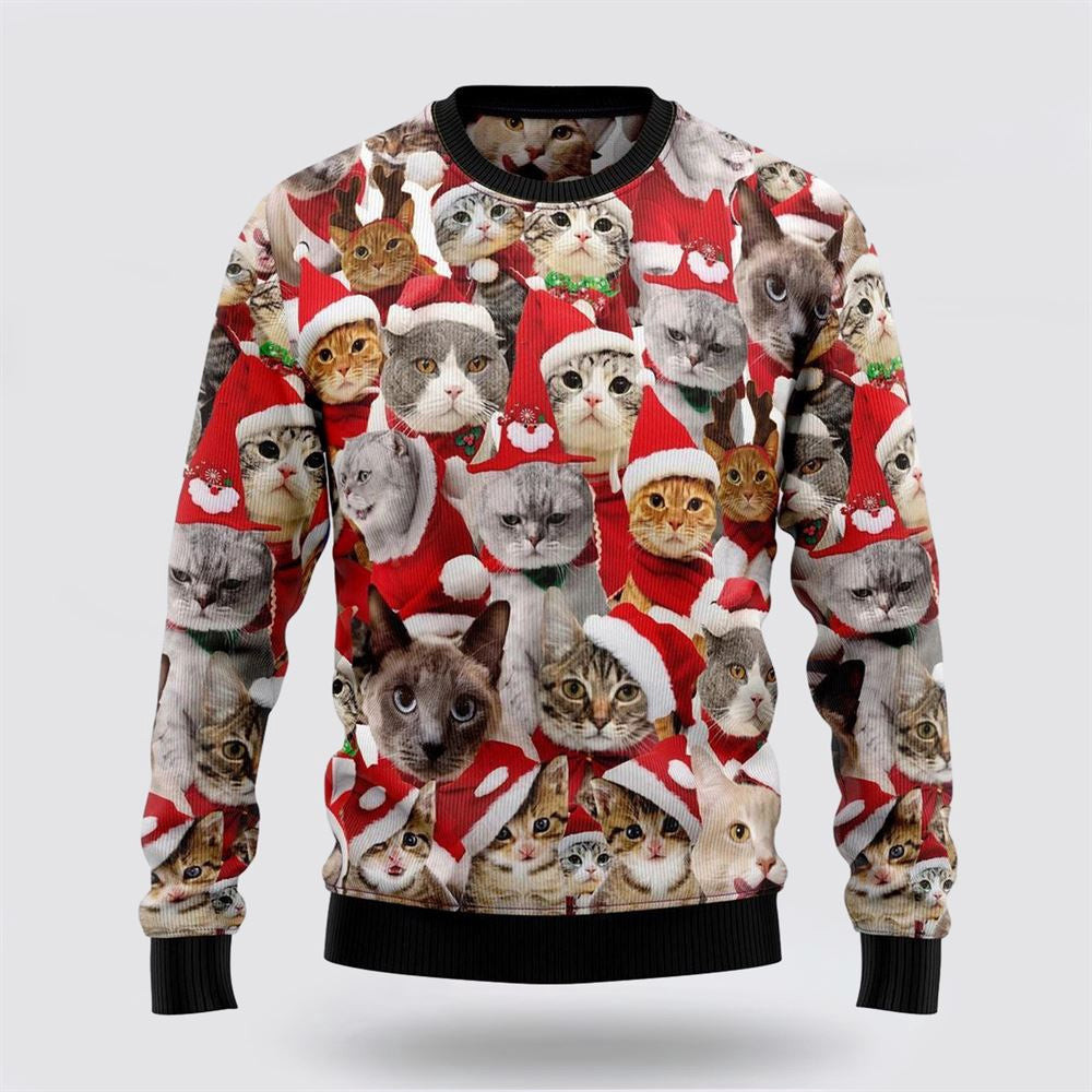 Lovely Cats Ugly Christmas Sweater Christmas Unisex Sweater Funny Christmas Sweater