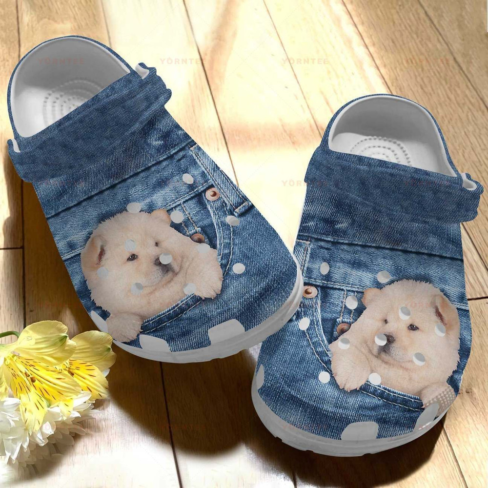 Lovely Chow Chow In Pocket Gift For Lover Rubber clog Shoes Comfy Footwear