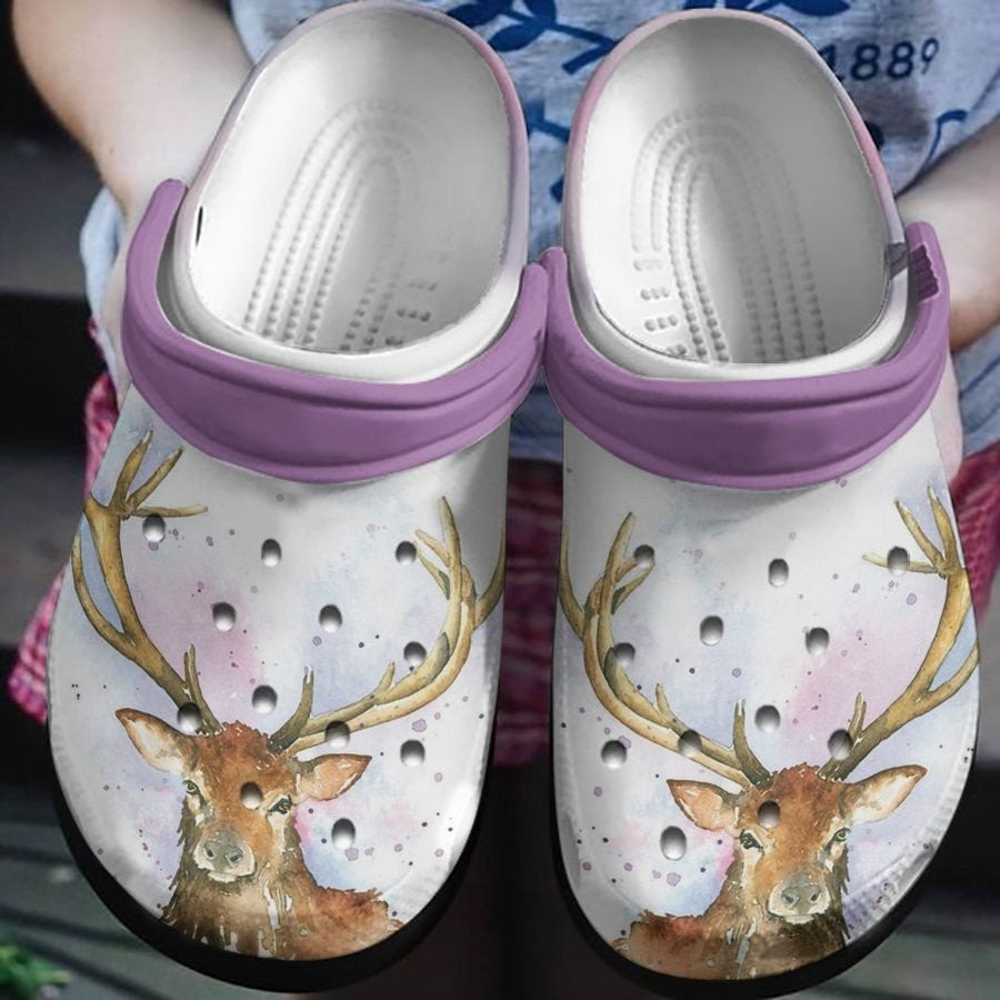 Lovely Deer In The Magic World Shoes Crocbland Clogs Birthday Gifts For Sister