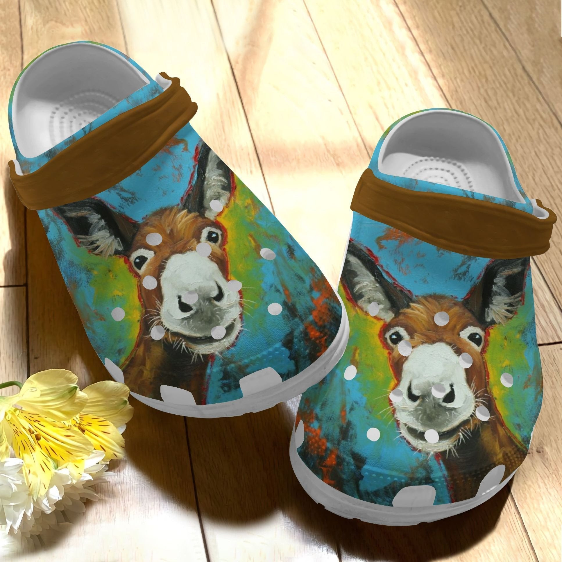 Lovely Donkey Shoes - Funny Animal Farm Clogs Gift For Men Women