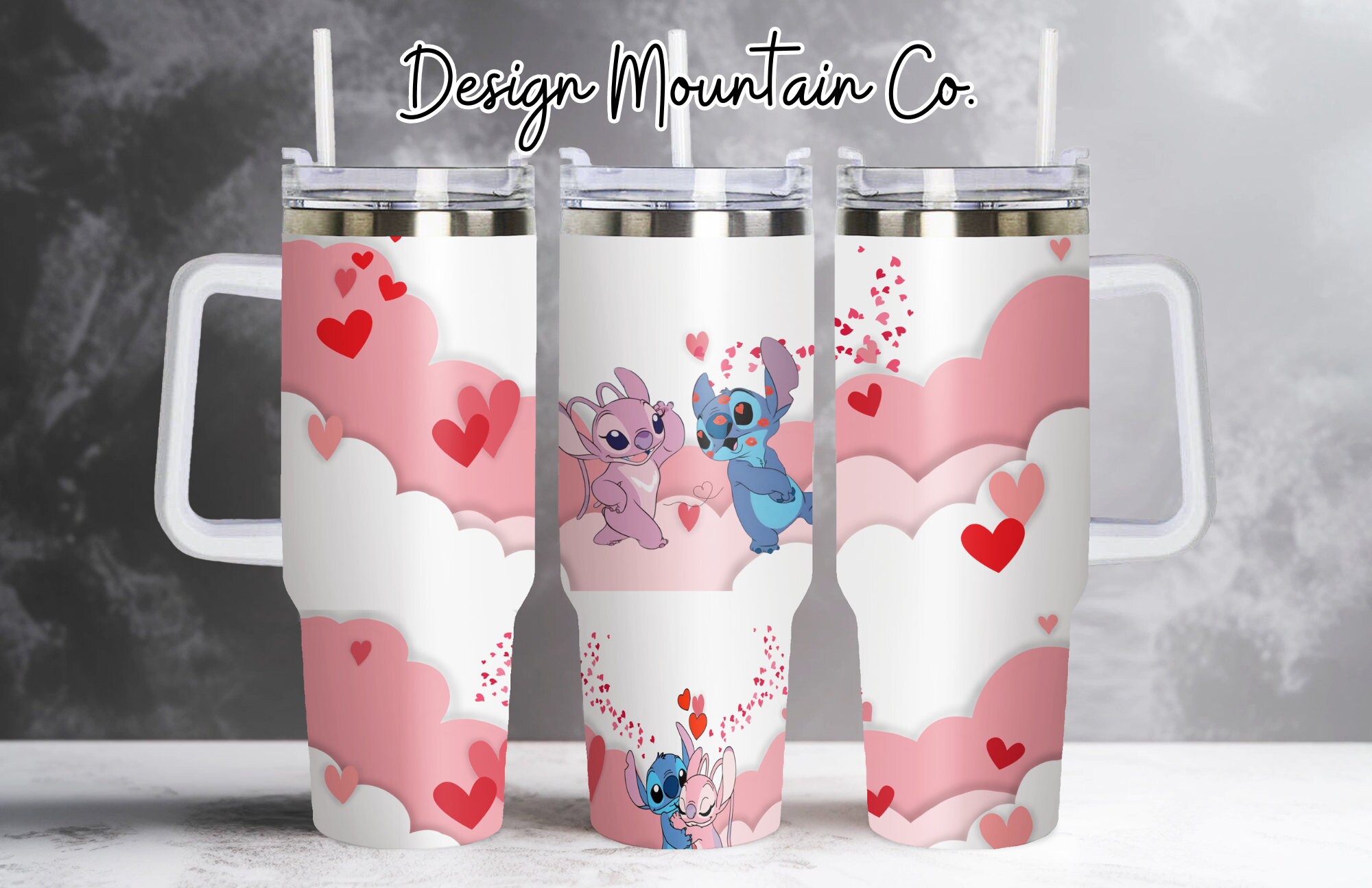 Lovely Lilo and Stitch Disney Cartoon Custom Stanley Cup 40 oz 30 oz Tumbler With HandleTVC2301914