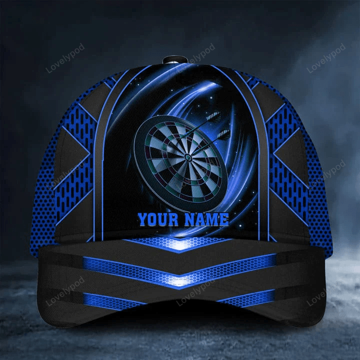 Lovelypod Custom Name Darts Classic Cap, Darts hat for men, Gift for Darts player Trucker Hats Custom Hats Gifts For Men & Women