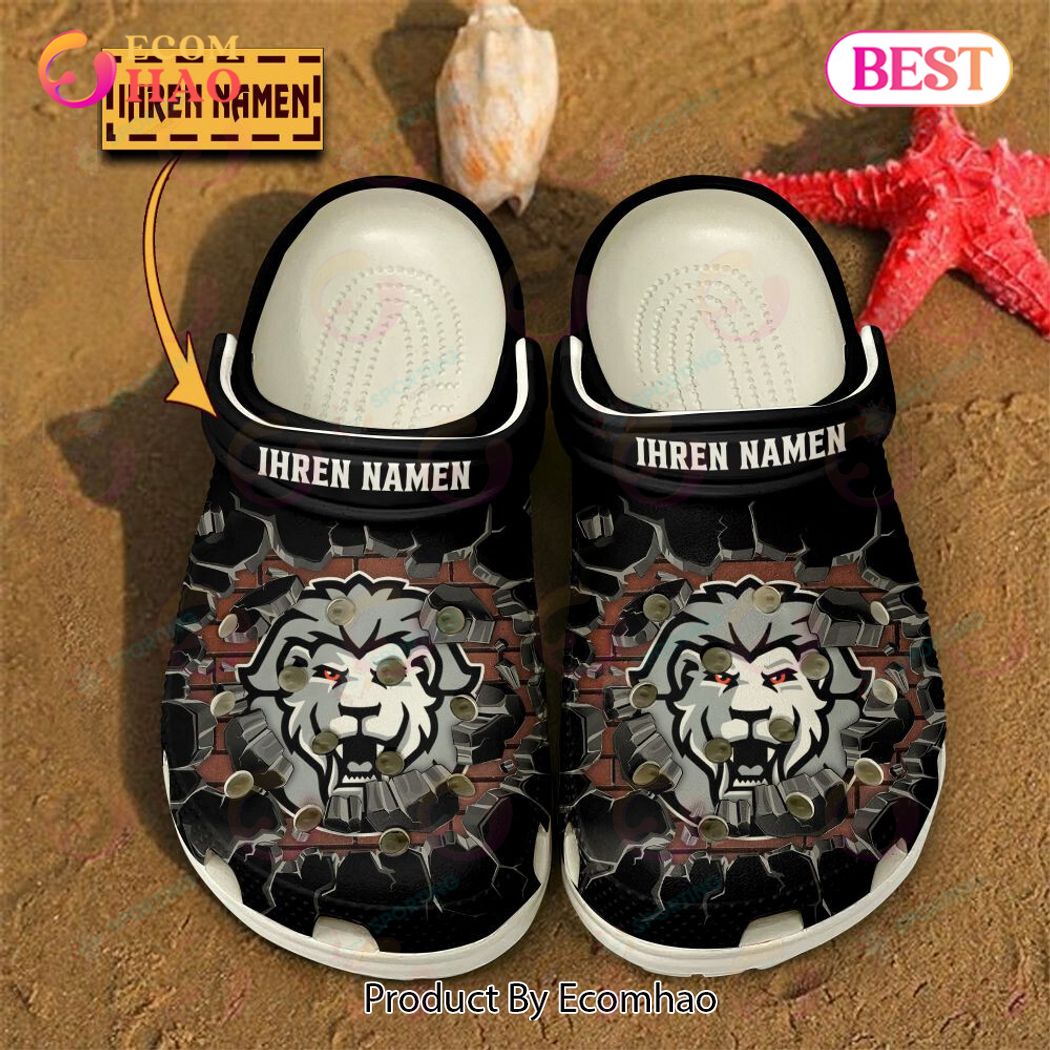 Lowen Frankfurt DEL Hockey Sport Crocs Crocband Clogs Shoes Comfortable For Men Women and Kids