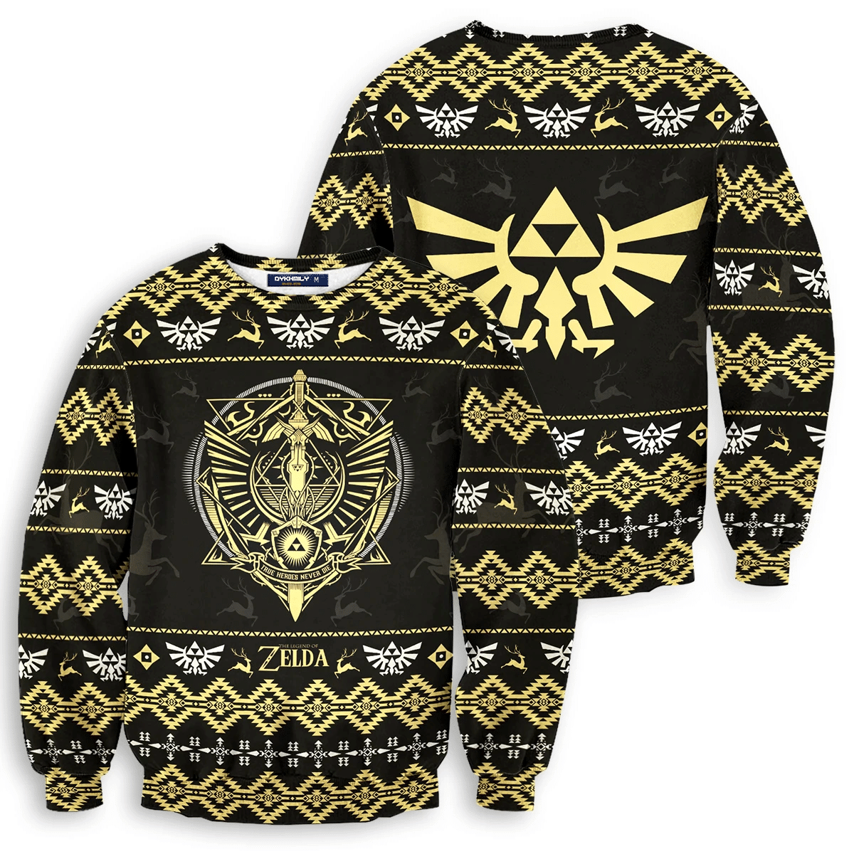 Loz Master Sword Ugly Christmas Sweater Adult 3D Funny Matching for family