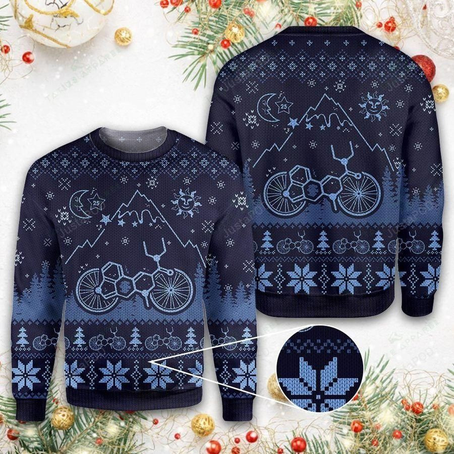Lsd Bicycle Ugly Christmas Sweater Adult 3D Funny Matching for family