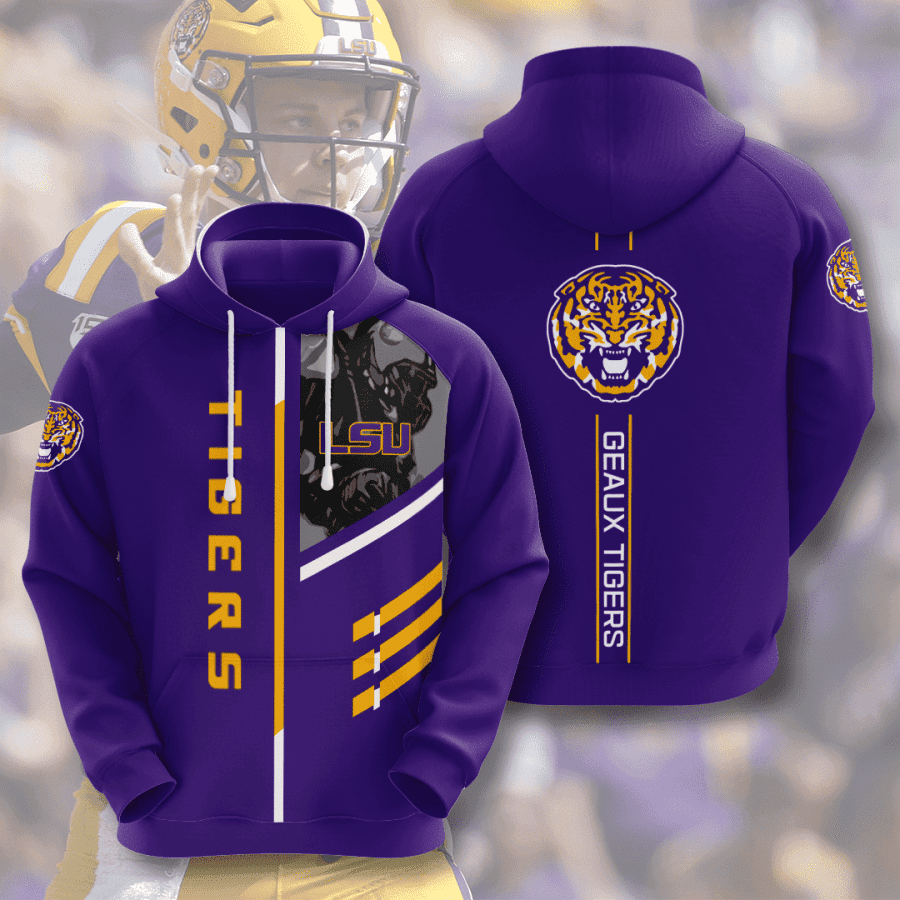 LSU 3D All Over Print Hoodie, Zip Hoodie