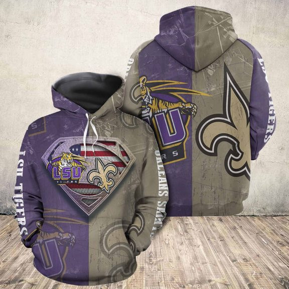 Lsu Tigers 3D All Over Print Hoodie, Zip Hoodie