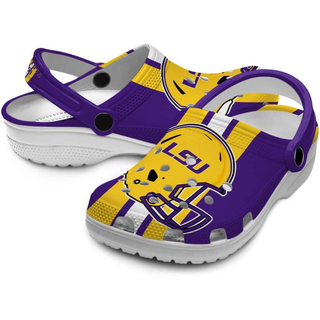 LSU Tigers Helmet Stripes ClogTVC180112 - Image 3