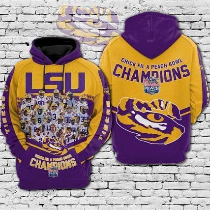 Lsu Tigers Ncaa 3D All Over Print Hoodie, Zip Hoodie