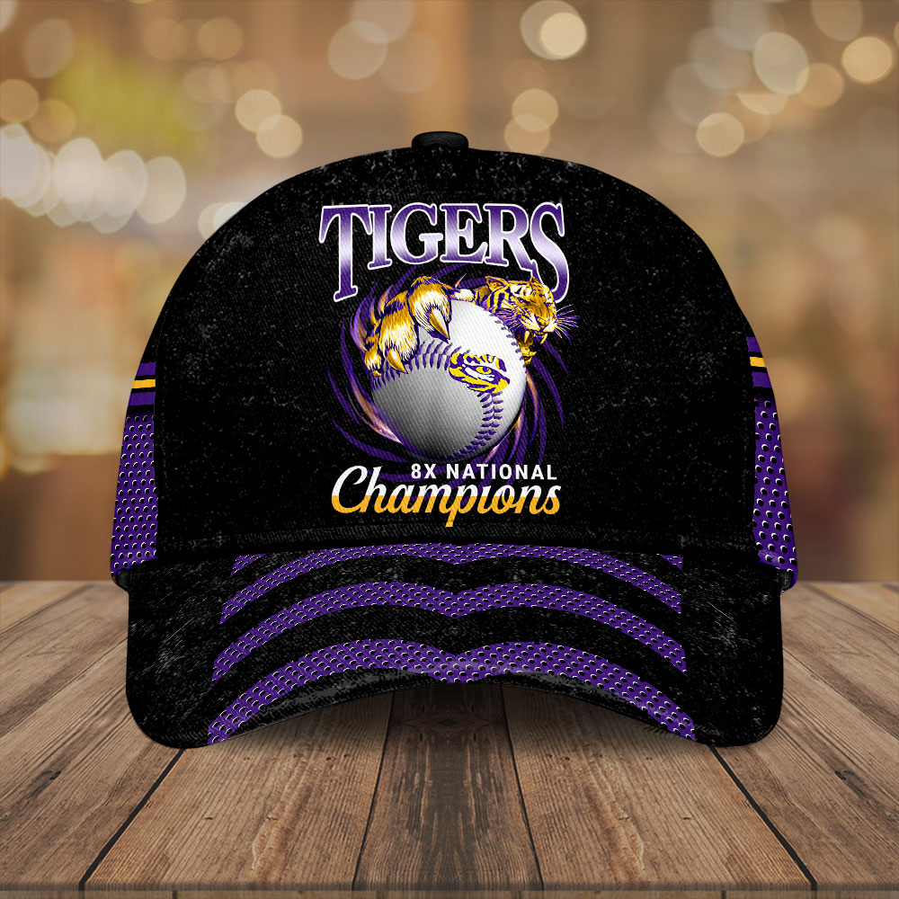 LSU Tigers Baseball Personalized Cap - Geaux Tigers Classic Hat