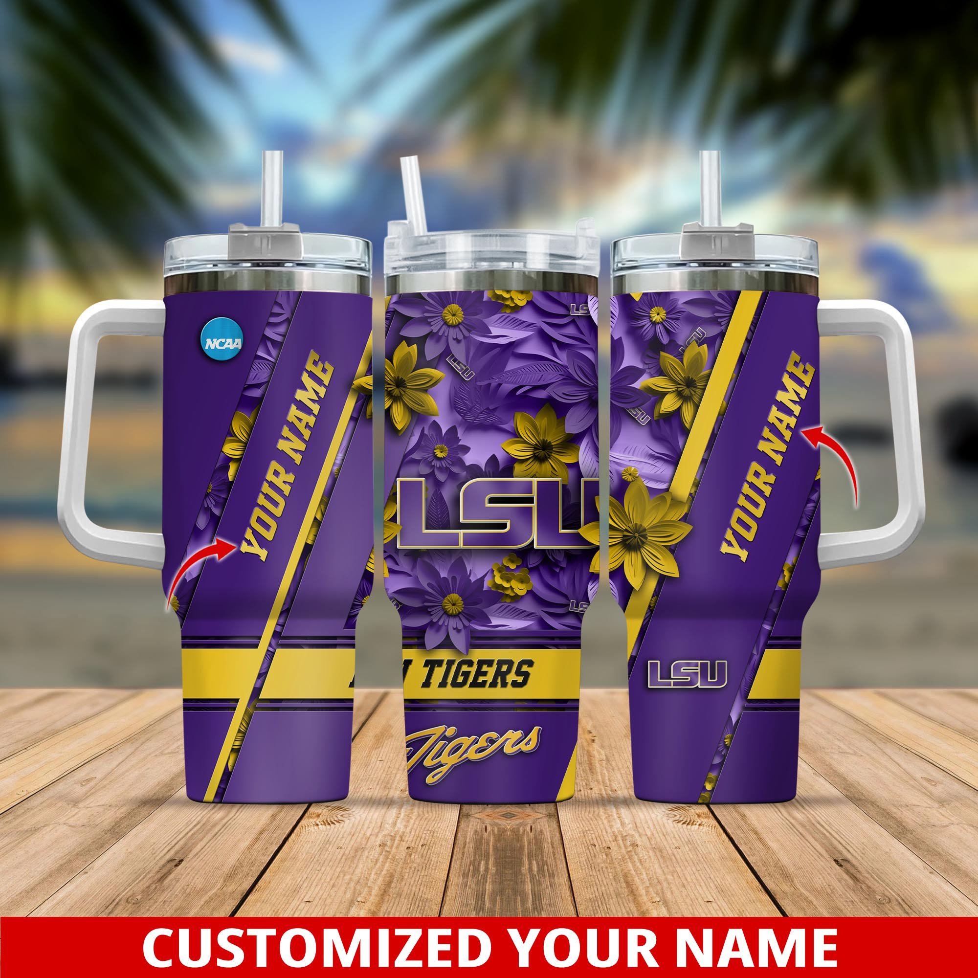 LSU TIGERS NCAA Custom Stanley Cup 40 oz 30 oz Tumbler With HandleTVC230102