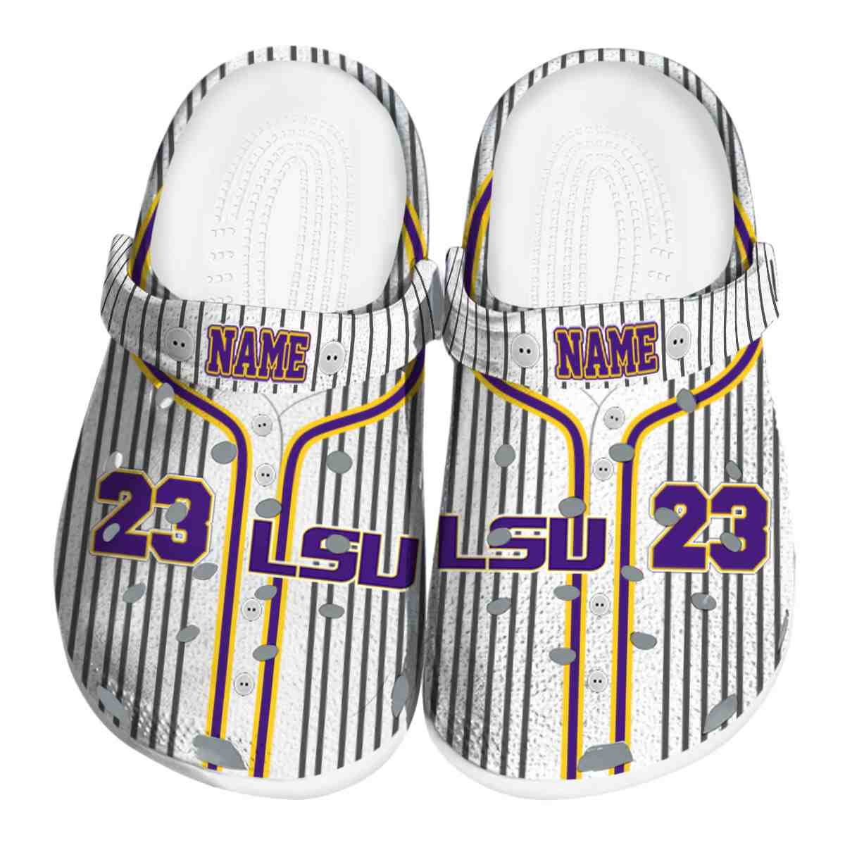 LSU Tigers NCAA Sport Crocs Crocband Clogs Shoes Comfortable For Men Women and Kids