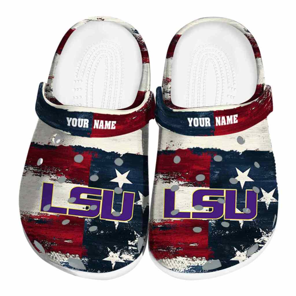 LSU Tigers Patriotic Stripes ClogTVC1801962