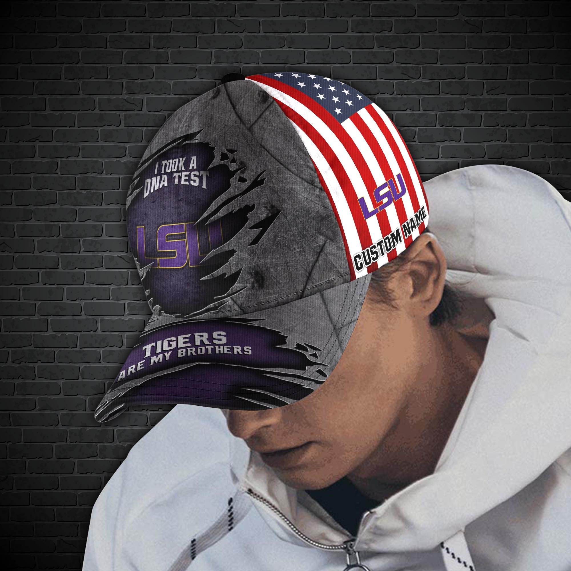 LSU TIGERS Personalized Baseball Caps Trucker Hats Custom Hats Gifts For Men & Women