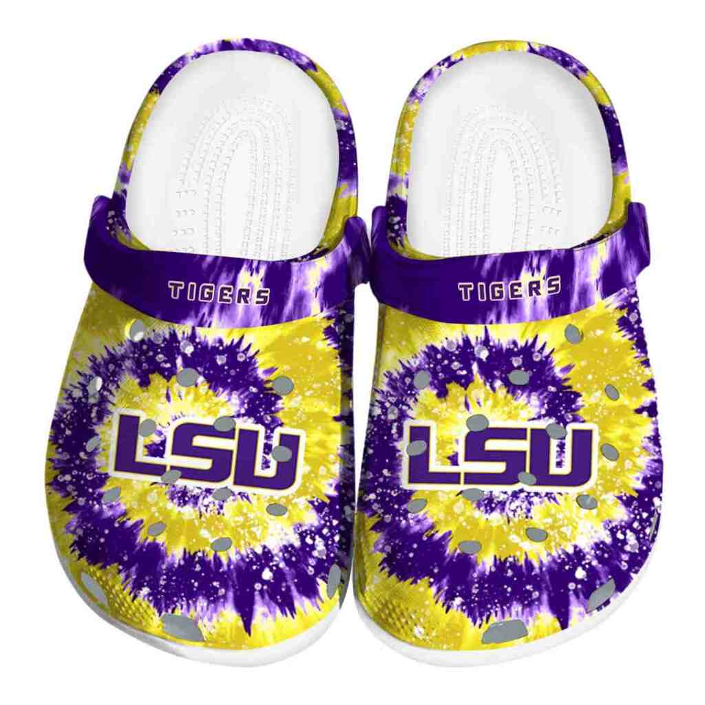 LSU Tigers Radiant Burst Effect ClogTVC180112