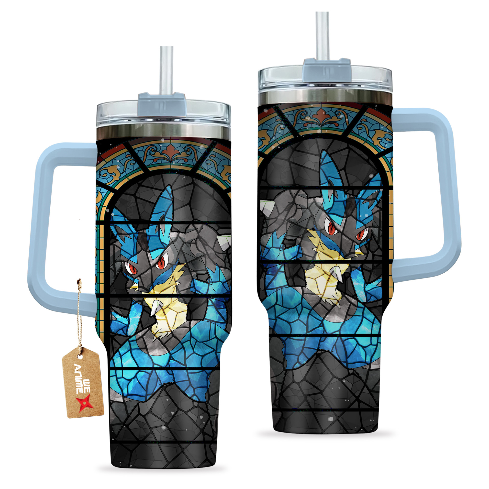 Lucario Pokemon Anime Custom Stanley Cup 40 oz 30 oz Tumbler With HandleTVC2301135 - Image 2