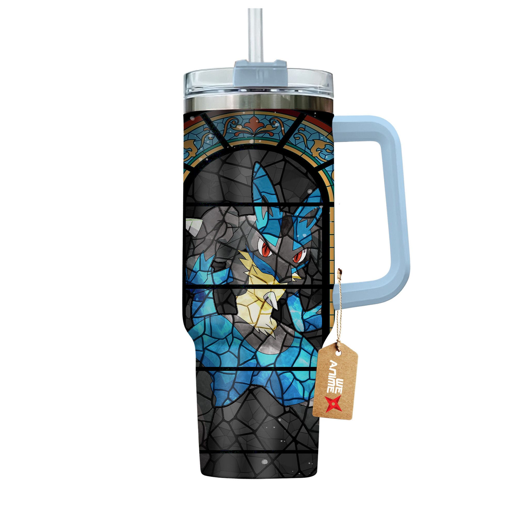 Lucario Pokemon Anime Custom Stanley Cup 40 oz 30 oz Tumbler With HandleTVC2301135 - Image 4