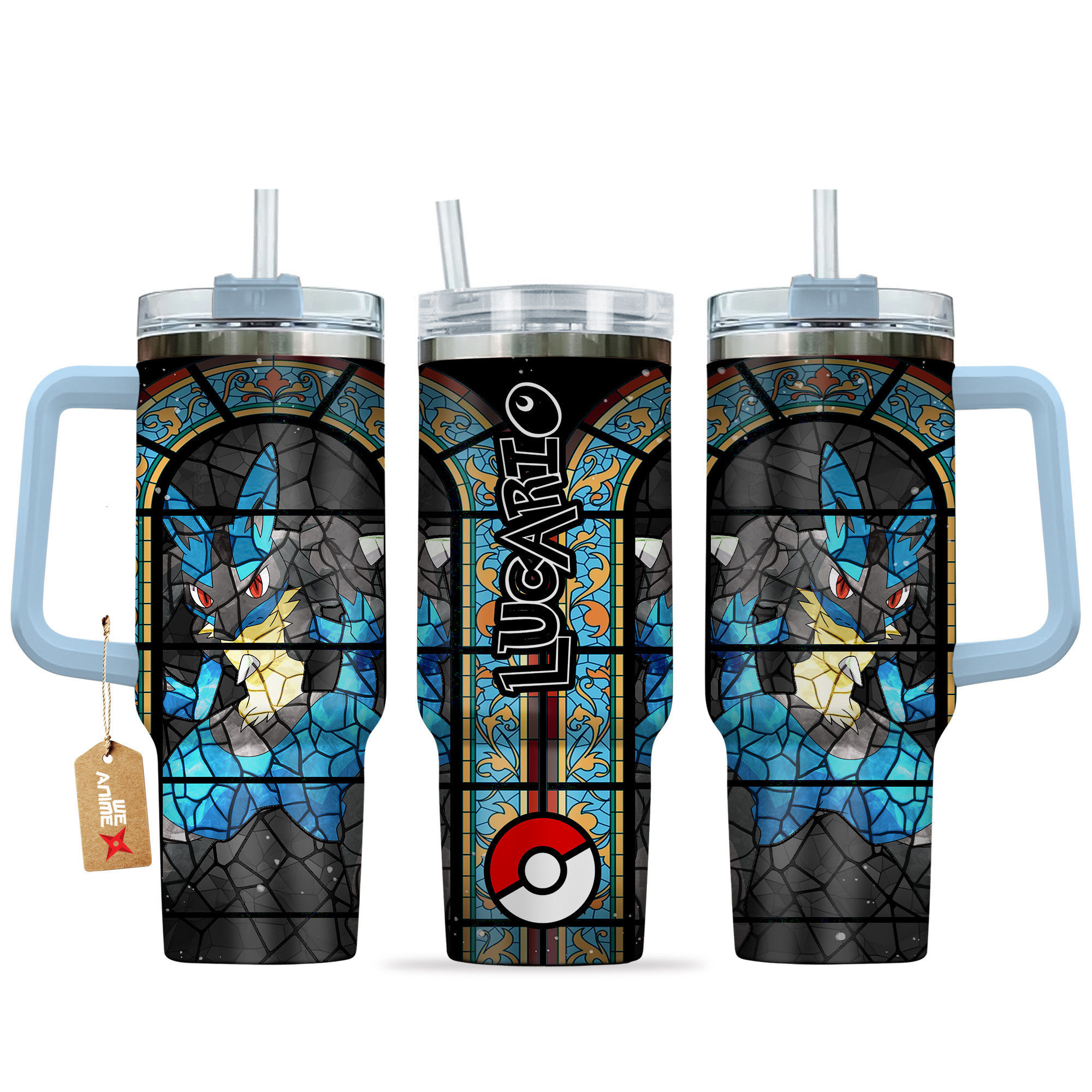 Lucario Pokemon Anime Custom Stanley Cup 40 oz 30 oz Tumbler With HandleTVC2301135