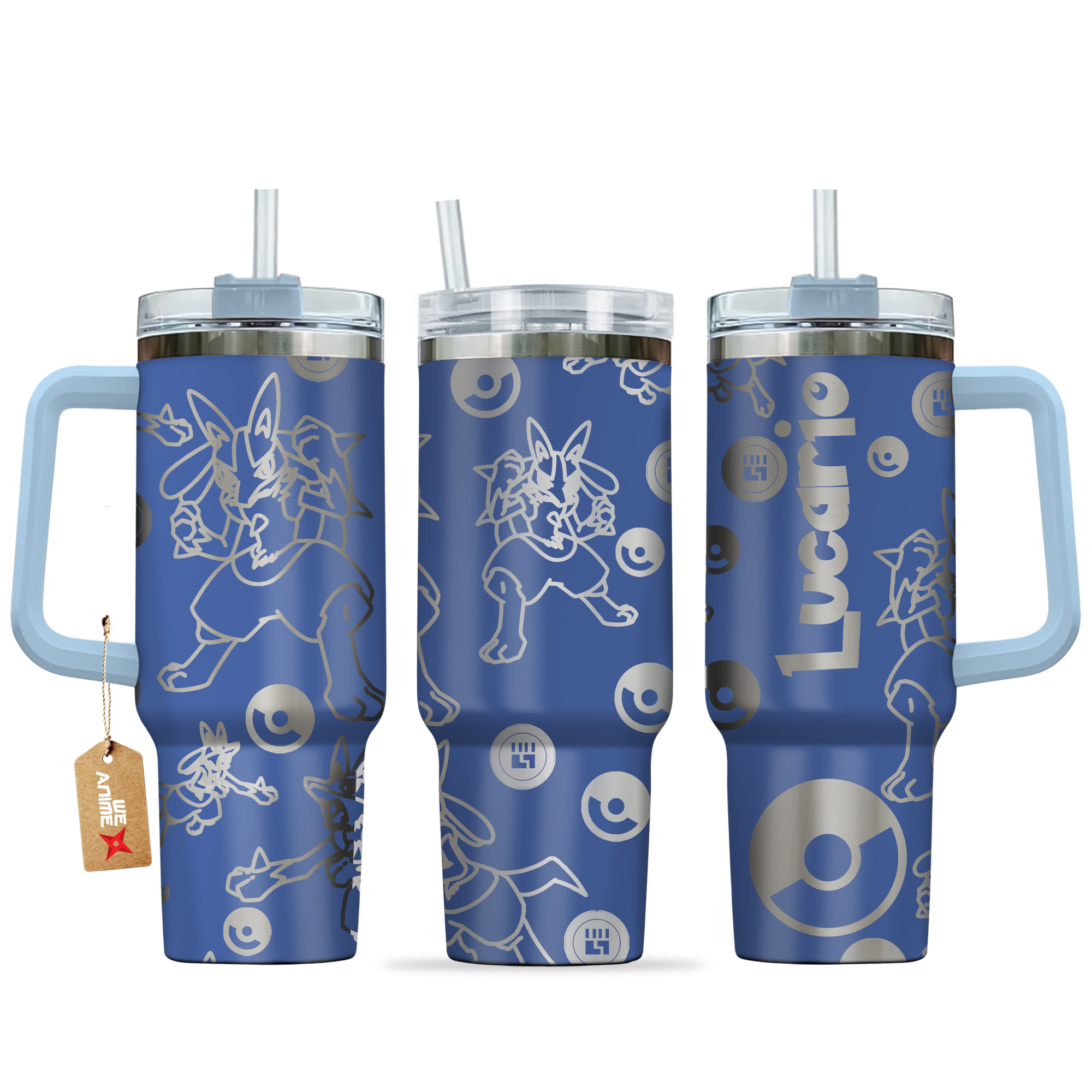 Lucario Pokemon Anime Custom Stanley Cup 40 oz 30 oz Tumbler With HandleTVC2301142