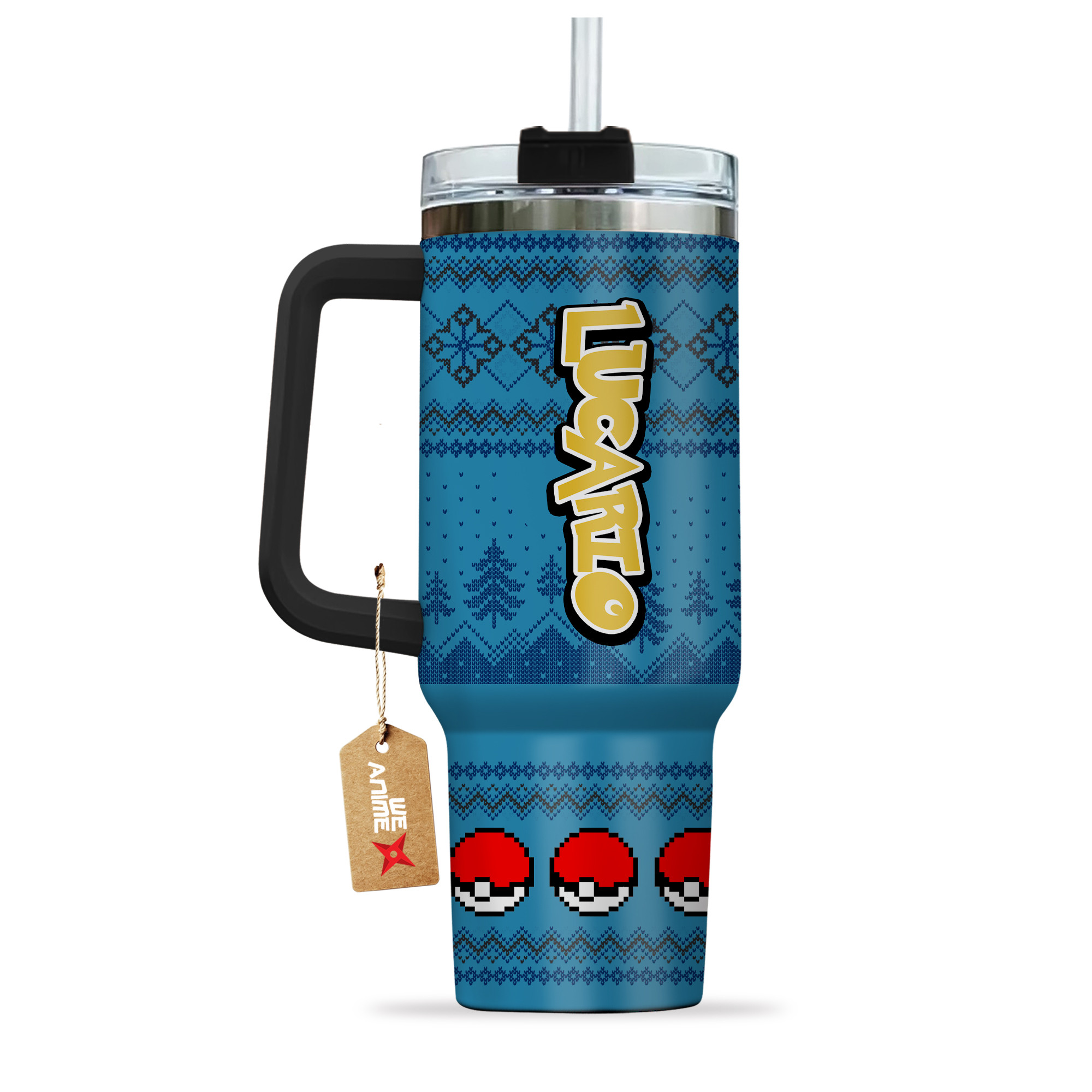 Lucario Pokemon Anime Custom Stanley Cup 40 oz 30 oz Tumbler With HandleTVC2301155 - Image 4