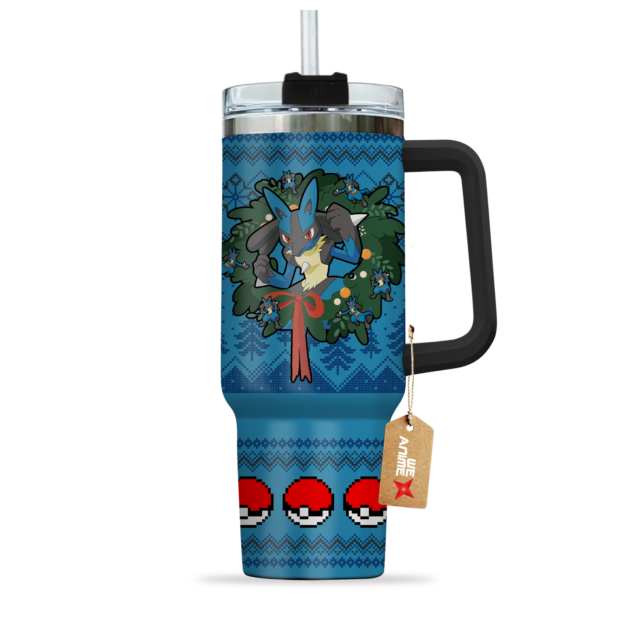 Lucario Pokemon Anime Custom Stanley Cup 40 oz 30 oz Tumbler With HandleTVC2301155 - Image 3