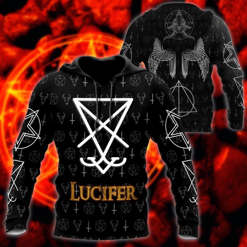 Lucifer 3D All Over Print Hoodie, Zip Hoodie