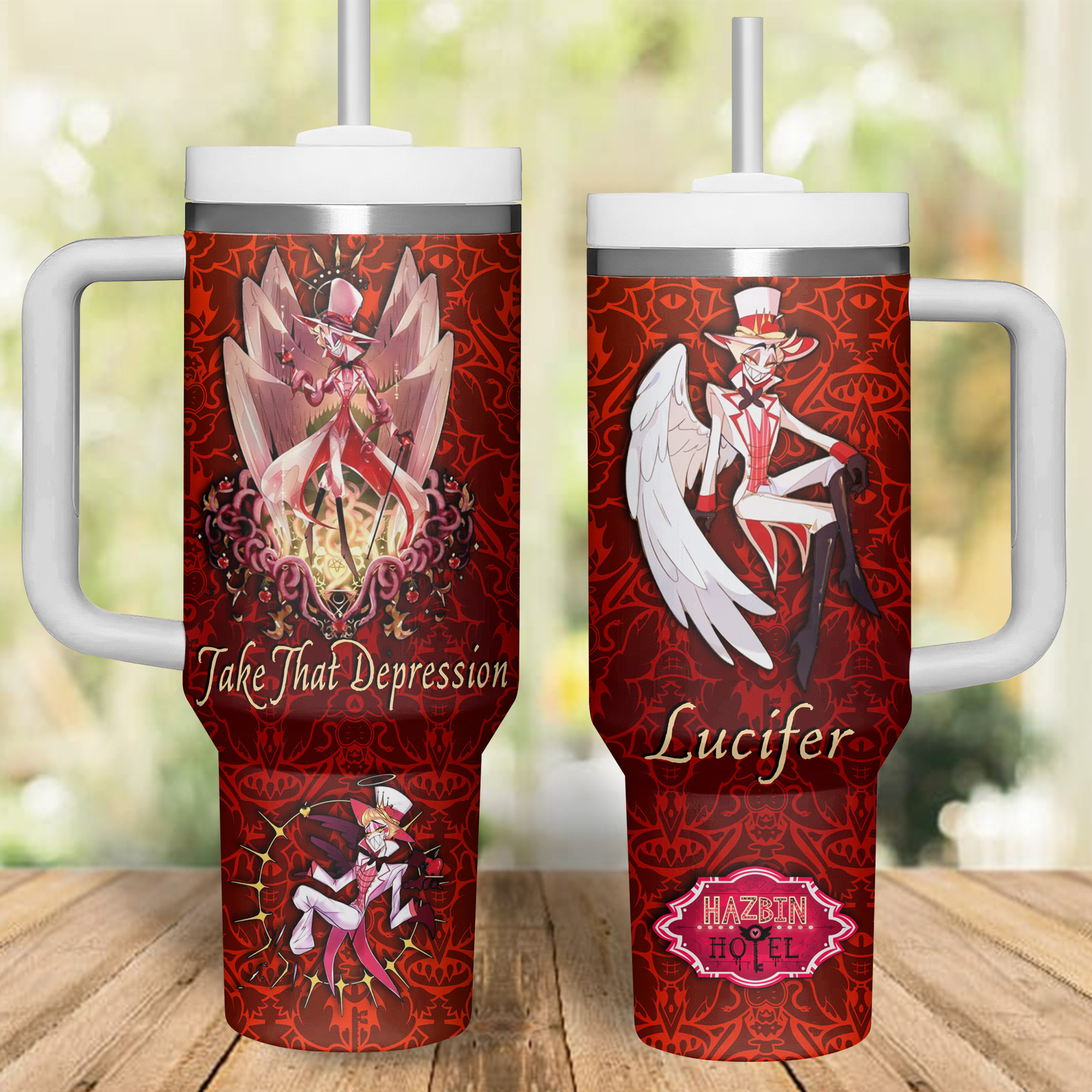 Lucifer Hazbin Hotel Movies Custom Stanley Cup 40 oz 30 oz Tumbler With HandleTVC2301264