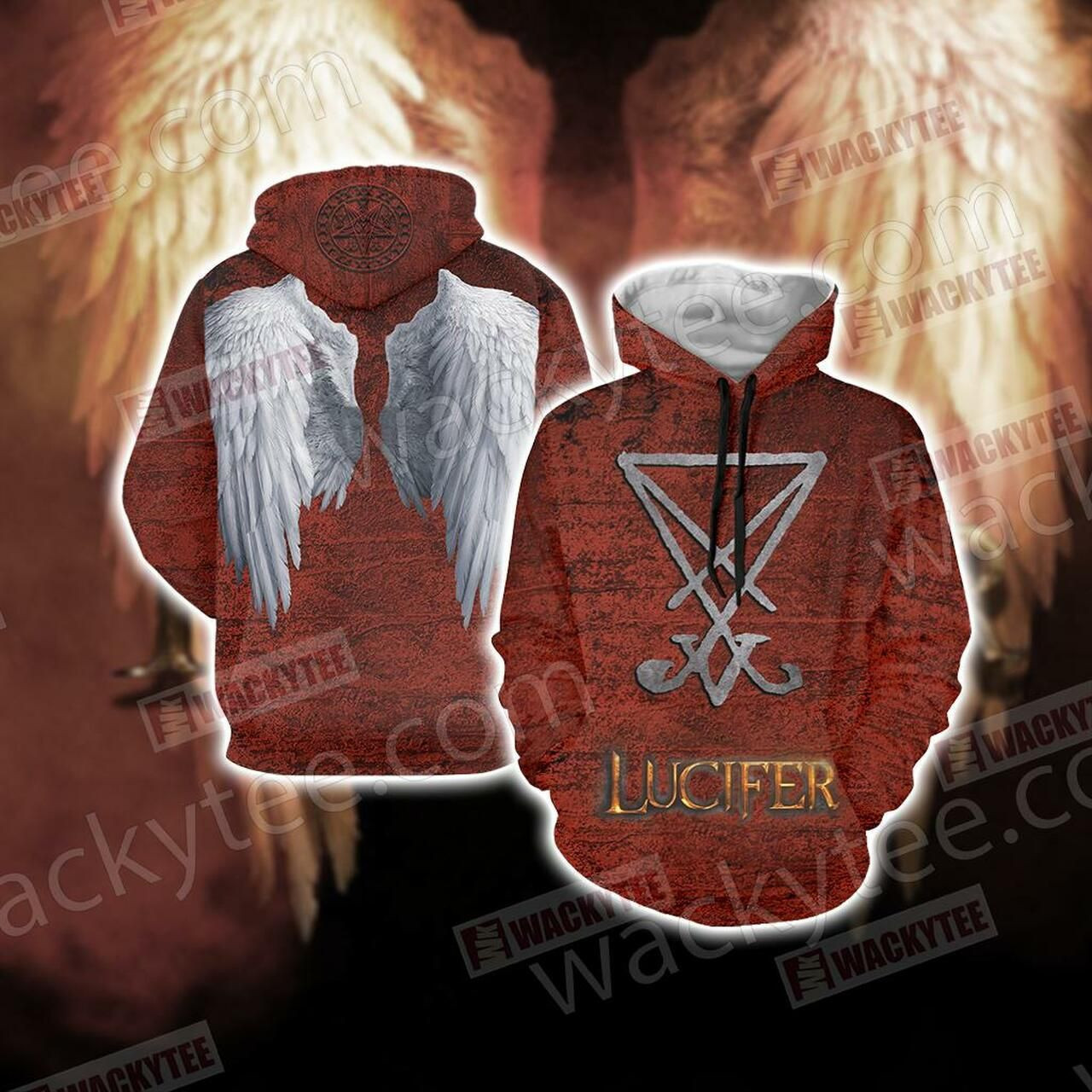 Lucifer Unisex 3D All Over Print Hoodie, Zip Hoodie