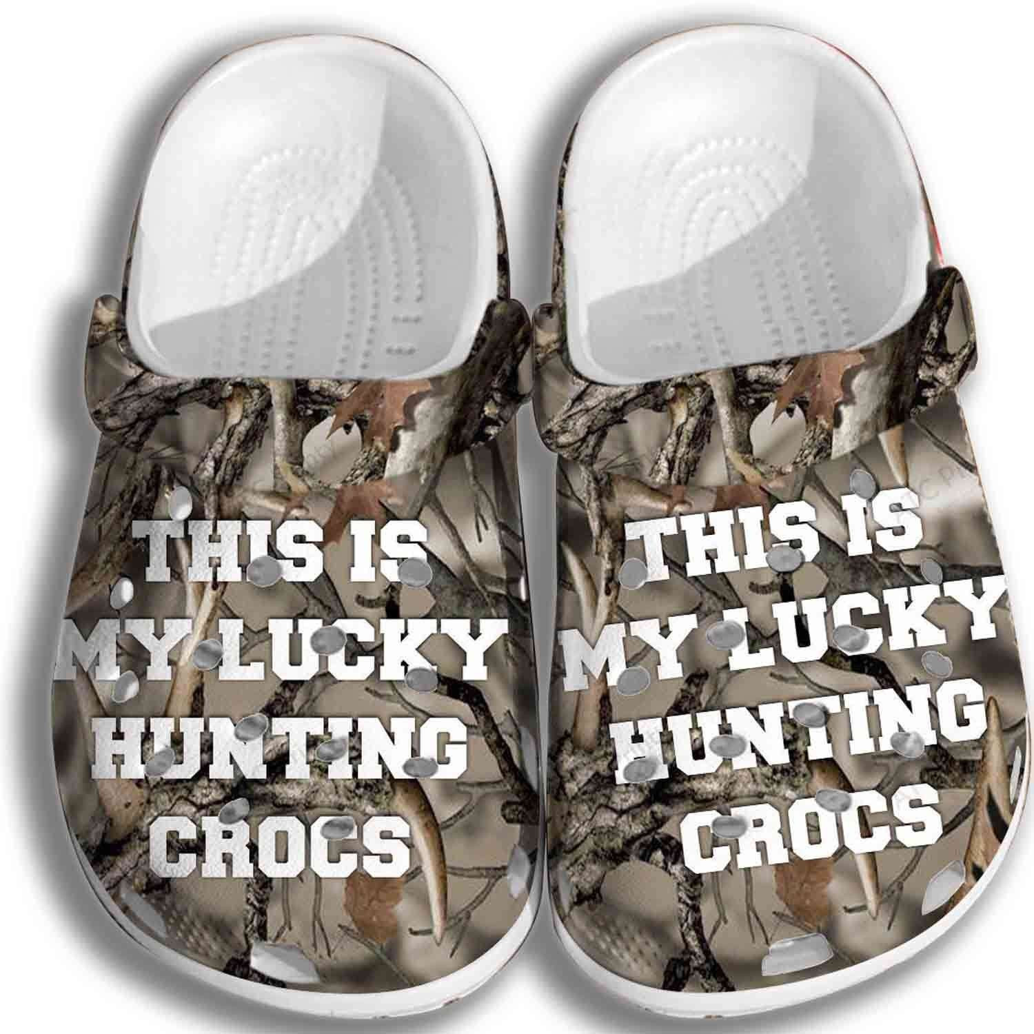 Lucky Hunting Gifts For Father Day Grandpa Crocband Clogs