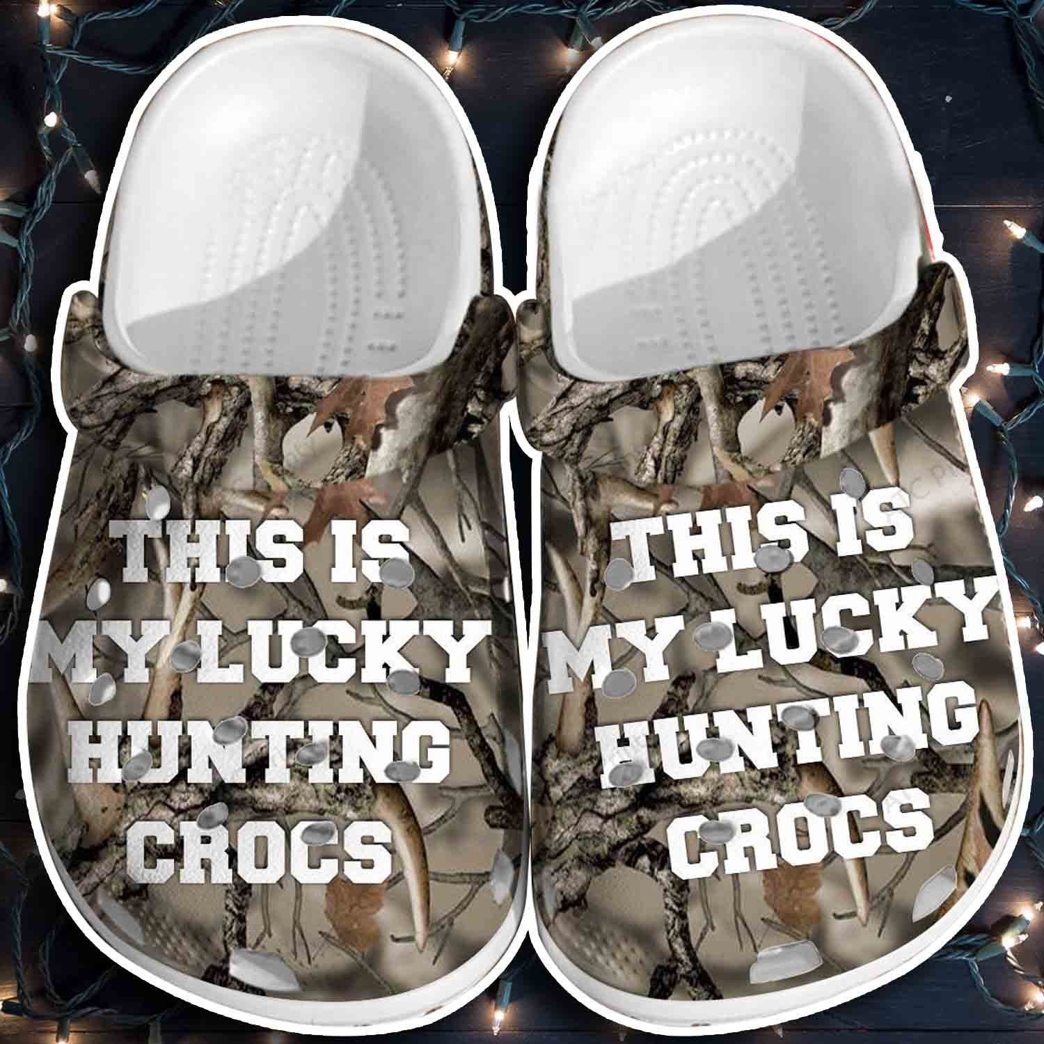 Lucky Hunting Shoes Crocbland Clogs Gifts For Father Day