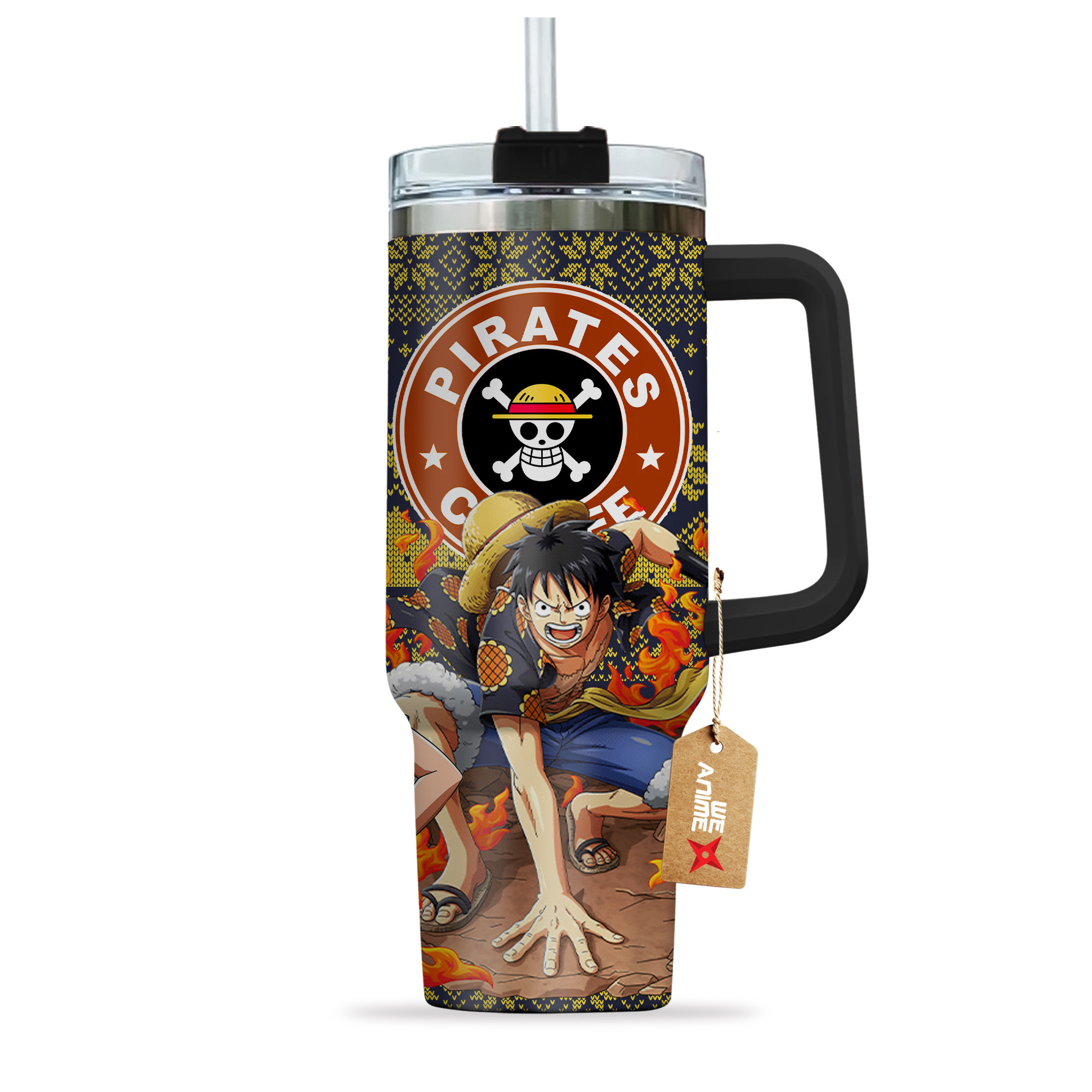 Luffy Dressrosa Arc One Piece Anime Custom Stanley Cup 40 oz 30 oz Tumbler With HandleTVC2301158 - Image 4