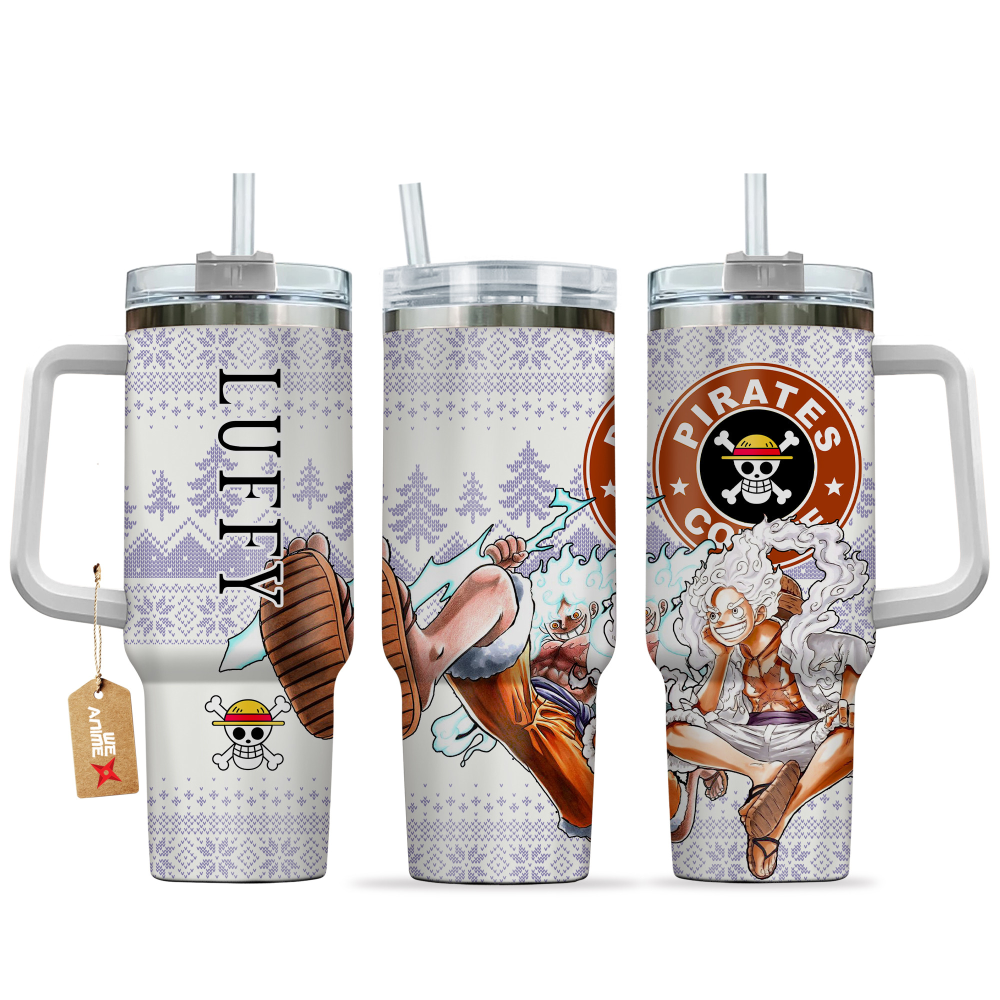 Luffy Gear 5 One Piece Anime Custom Stanley Cup 40 oz 30 oz Tumbler With HandleTVC2301155