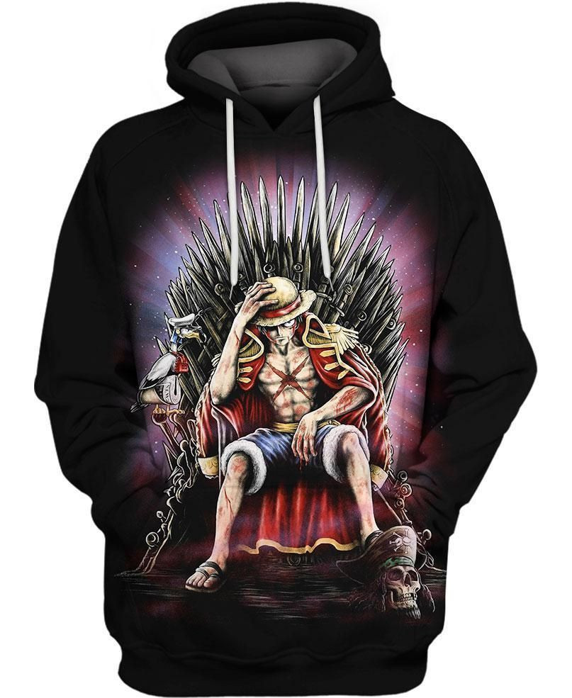 Luffy King of Pirates One Piecie 3D All Over Print Hoodie, Zip Hoodie
