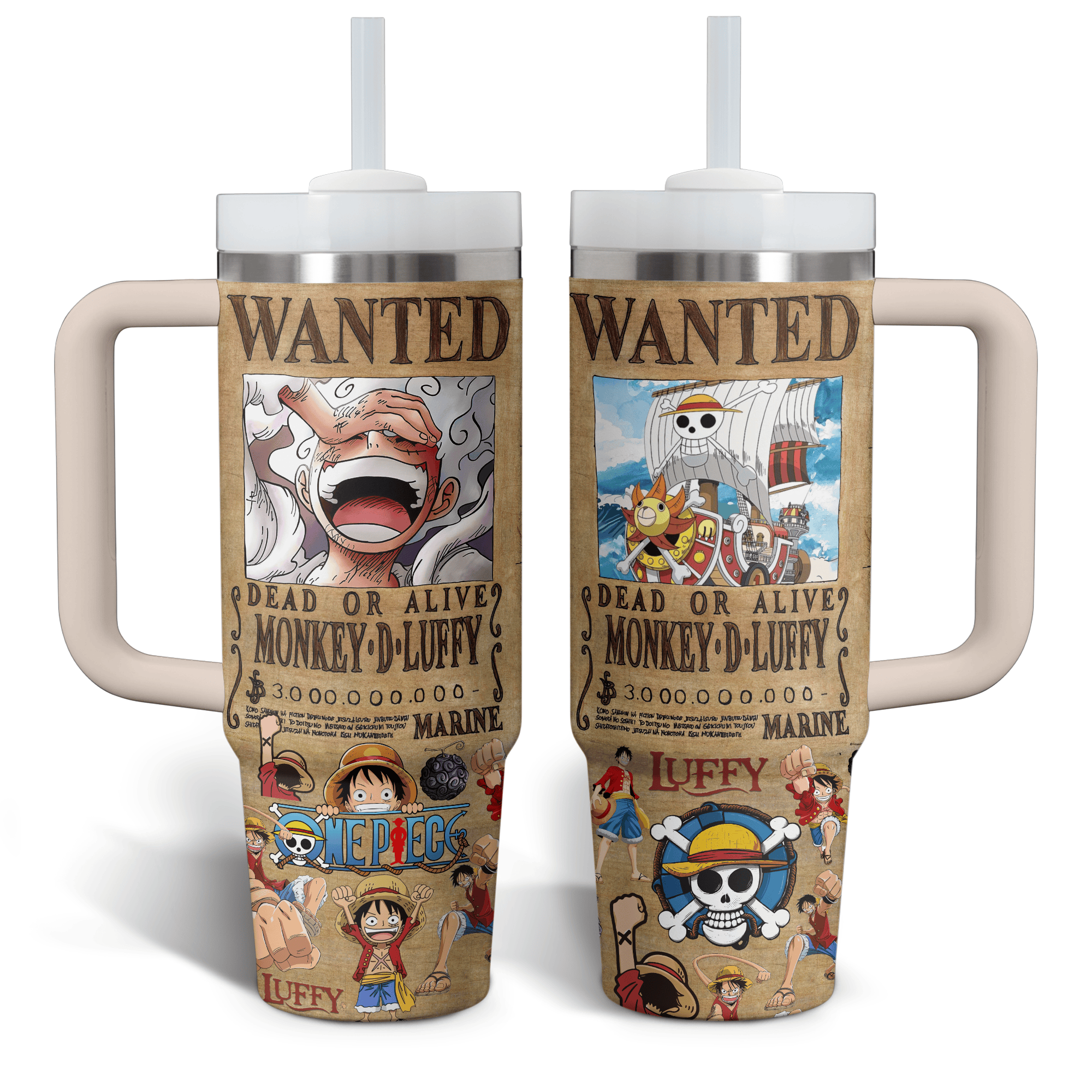 Luffy Once Piece Anime Custom Stanley Cup 40 oz 30 oz Tumbler With HandleTVC2301522