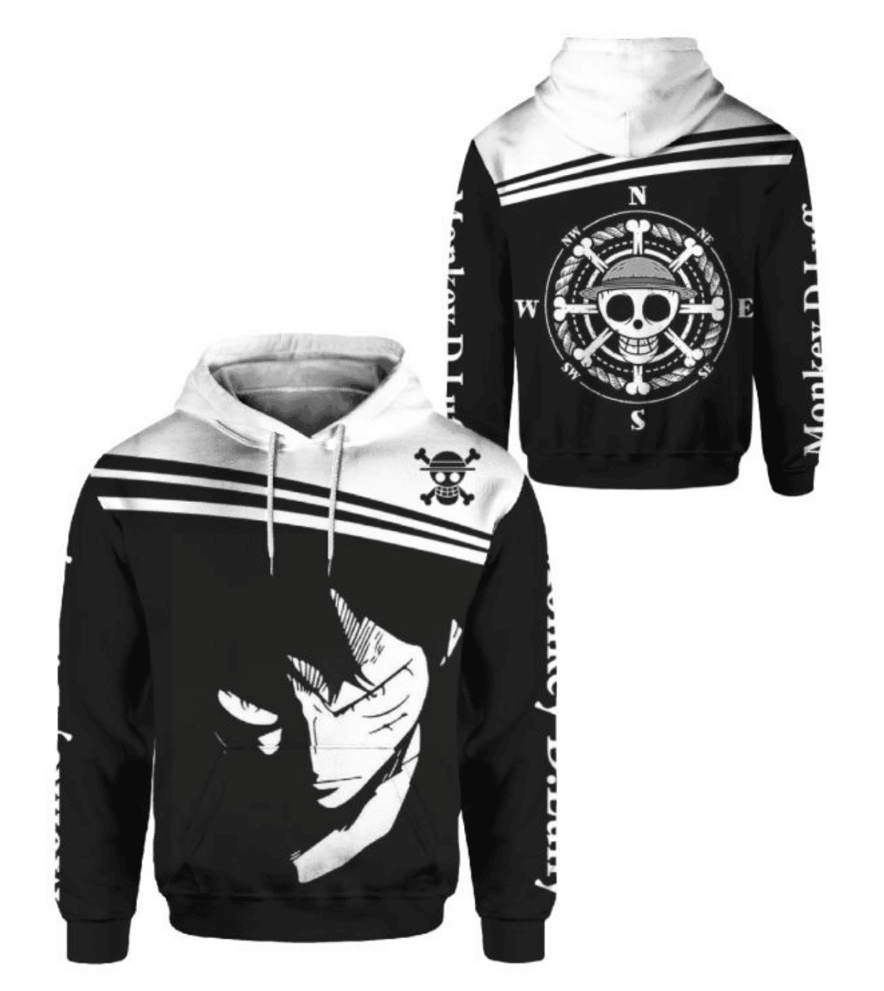 Luffy One Piece 3D All Over Print Hoodie, Zip Hoodie