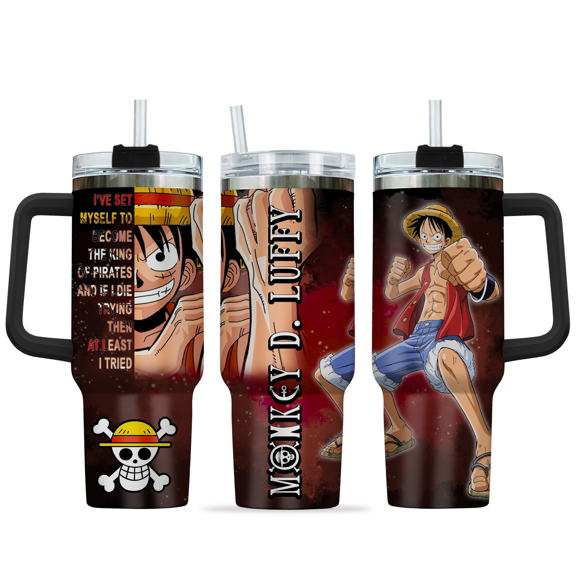 Luffy One Piece Anime Custom Stanley Cup 40 oz 30 oz Tumbler With HandleTVC2301136