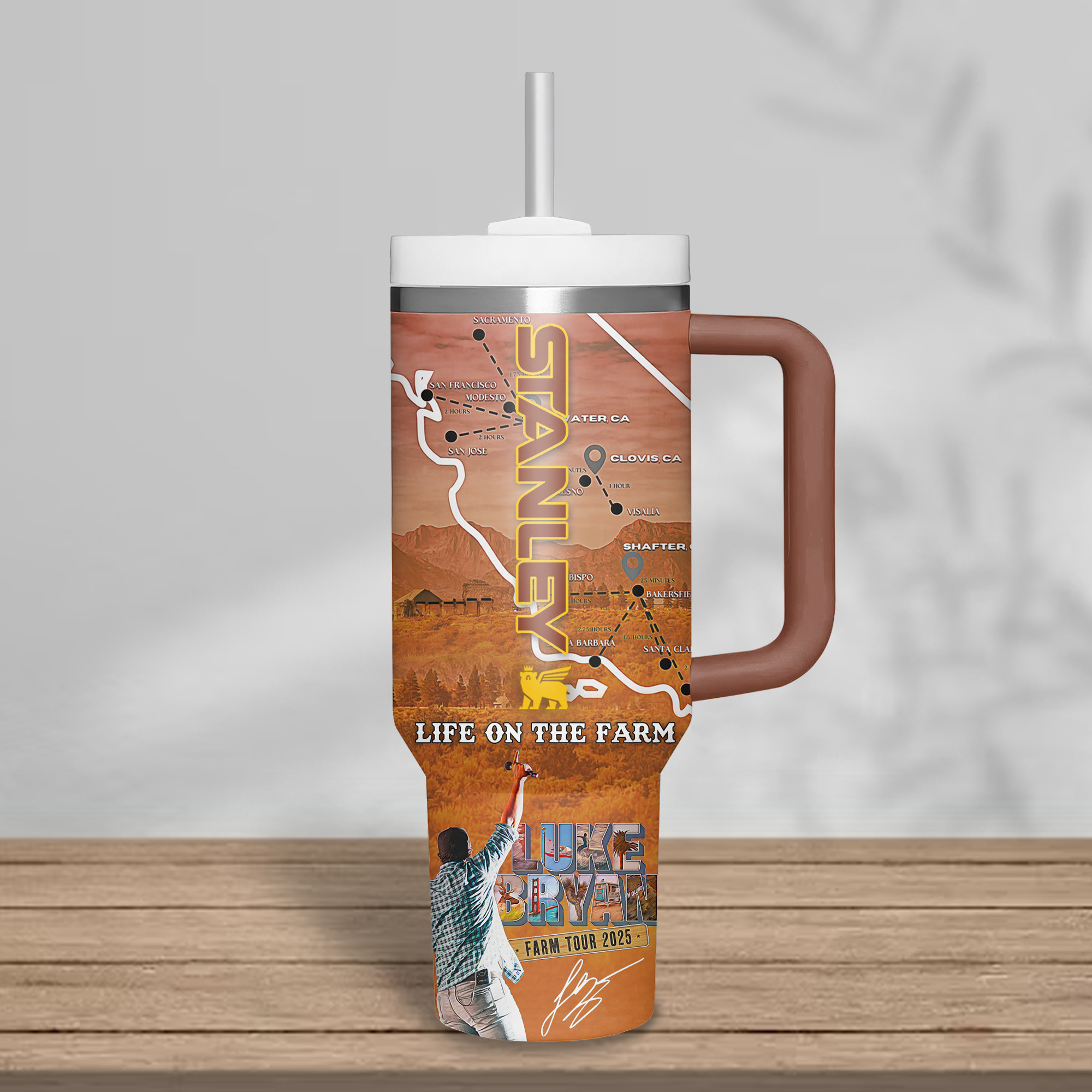 Luke Bryan Music Custom Stanley Cup 40 oz 30 oz Tumbler With HandleTVC2301179 - Image 4