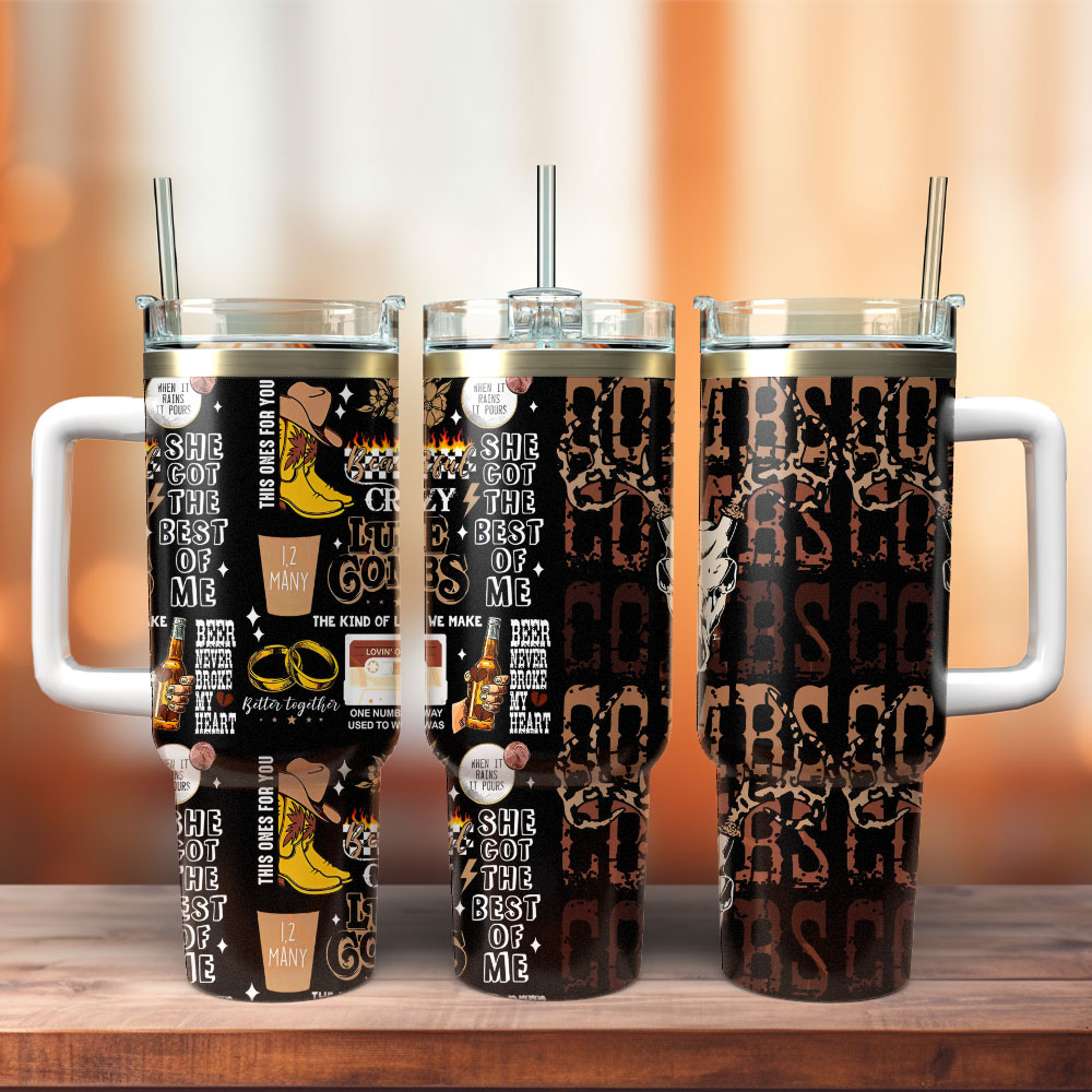 Luke Combs Music Custom Stanley Cup 40 oz 30 oz Tumbler With HandleTVC2301335