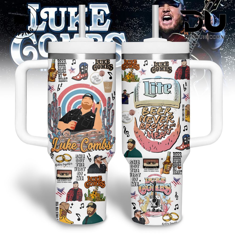 Luke Combs Music Custom Stanley Cup 40 oz 30 oz Tumbler With HandleTVC2301710