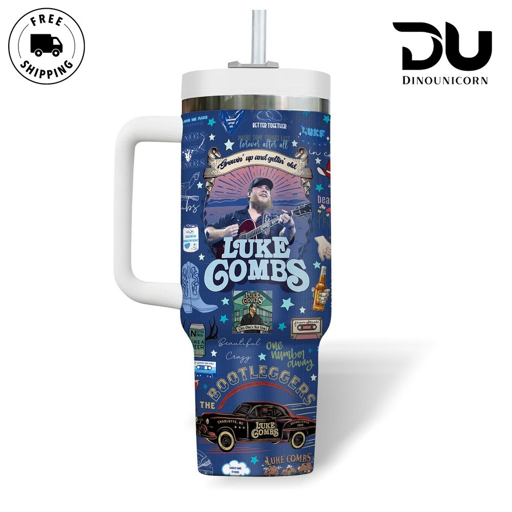 Luke Combs Music Custom Stanley Cup 40 oz 30 oz Tumbler With HandleTVC2301711 - Image 2