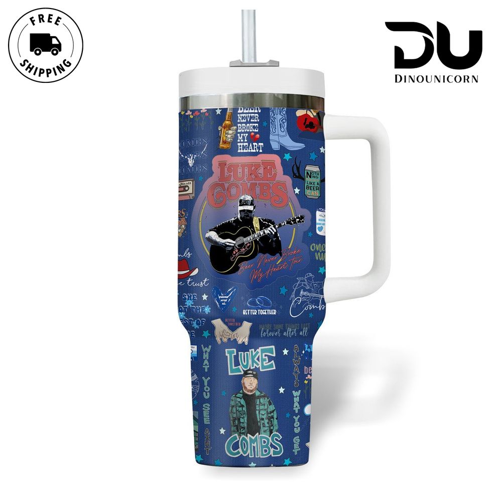 Luke Combs Music Custom Stanley Cup 40 oz 30 oz Tumbler With HandleTVC2301711 - Image 3