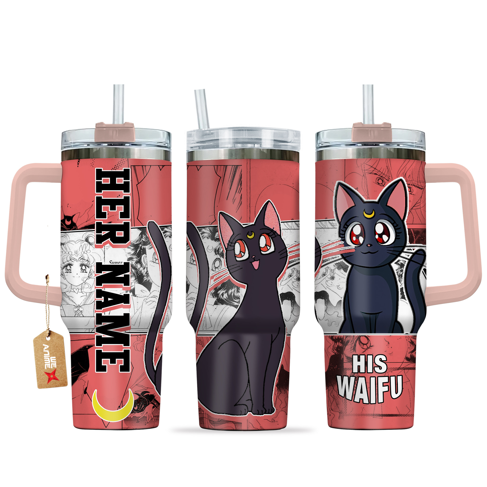 Luna Sailor Moon Anime Custom Stanley Cup 40 oz 30 oz Tumbler With HandleTVC2301137