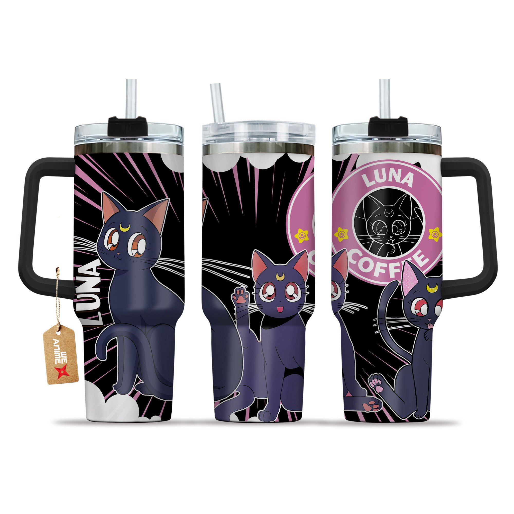 Luna Sailor Moon Anime Custom Stanley Cup 40 oz 30 oz Tumbler With HandleTVC2301154
