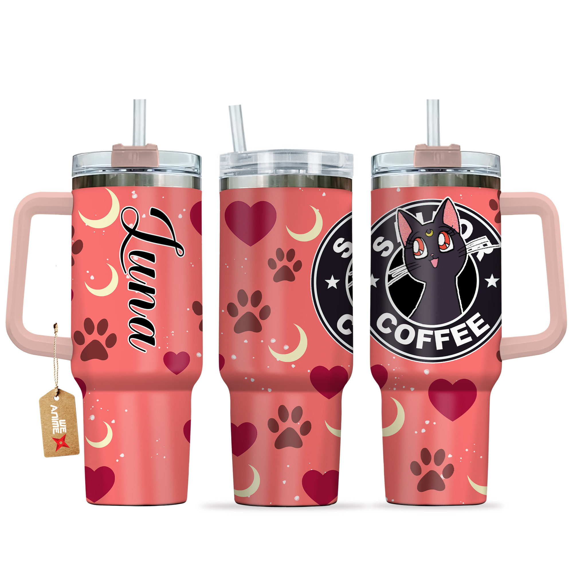 Luna Sailor Moon Anime Custom Stanley Cup 40 oz 30 oz Tumbler With HandleTVC2301163